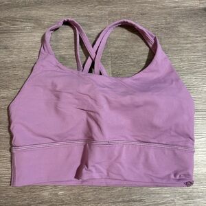 Purple Lululemon Longline Sports Bra